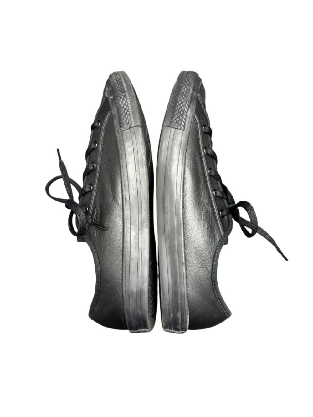 Converse All Star Black Leather Low-Top Women's Shoes 564986C, Size 6 - Picture 8 of 11